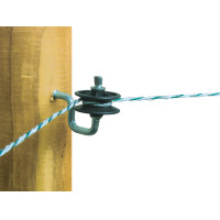 AKO hoekisolator voor draad en koord Zwart AKO hoekisolator voor draad en koord Zwart