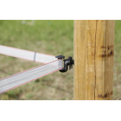 AKO Cavallo hoekisolator voor lint Zwart