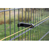 Isolator voor dubbele stangenschrikdraad AKO Zwart