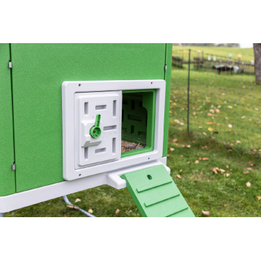 Mobiele kippenren Kerbl Hobbyfarming Groen / wit