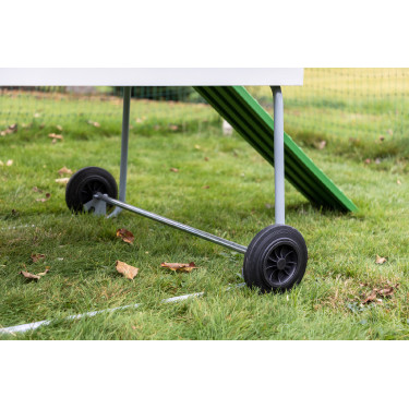 Mobiele kippenren Kerbl Hobbyfarming Groen / wit