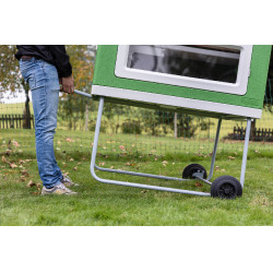 Mobiele kippenren Kerbl Hobbyfarming Groen / wit