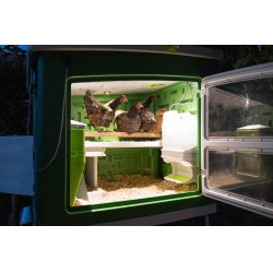 Mobiele kippenren Kerbl Hobbyfarming Groen / wit