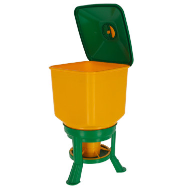 Voederbak met poten Kerbl Hobbyfarming Geel / groen