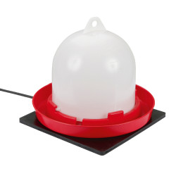 Rubberen verwarmingsplaat voor Kerbl Hobbyfarming drinkbakken Zwart