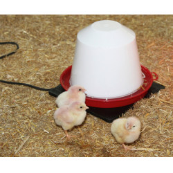 Rubberen verwarmingsplaat voor Kerbl Hobbyfarming drinkbakken Zwart