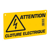 Waarschuwingsbord – Pas op elektrische afrastering! AKO Geel Waarschuwingsbord – Pas op elektrische afrastering! AKO Geel