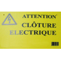Waarschuwingsbord – Pas op elektrische afrastering! AKO Geel Waarschuwingsbord – Pas op elektrische afrastering! AKO Geel