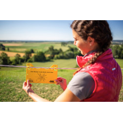 Waarschuwingsbord – Pas op elektrische afrastering! AKO Geel Waarschuwingsbord – Pas op elektrische afrastering! AKO Geel