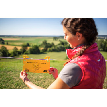 Waarschuwingsbord – Pas op elektrische afrastering! AKO Geel Waarschuwingsbord – Pas op elektrische afrastering! AKO Geel