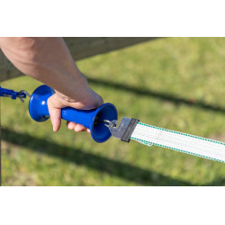 Premium deurgreep met Litzclip® AKO lintconnector Blauw