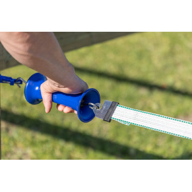 Premium deurgreep met Litzclip® AKO lintconnector Blauw