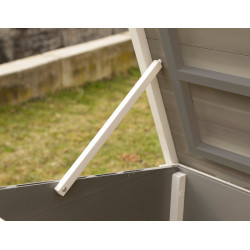 Kunststof kippenhok ECO Samy Kerbl Hobbyfarming Wit / grijs