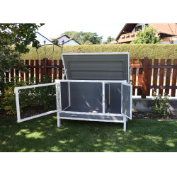 Kunststof kippenhok ECO Samy Kerbl Hobbyfarming Wit / grijs