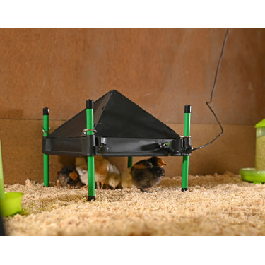 Beschermflap voor CosyHeat Kerbl Hobbyfarming warmplaat Zwart