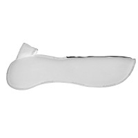 Schokdemper met configureerbare zakken en Piuma WFS-pad in plat suède Acavallo Wit