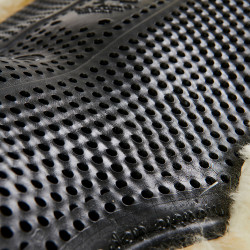 Mixte Close Contact zadelonderlegger Acavallo Classic met volledige schapenvacht Zwart / natuur