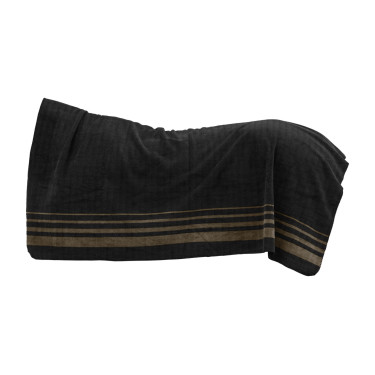 Dikke Waldhausen fleece deken Sölden Zwart