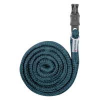 Waldhausen aanbindlijn Plus met paniekhaak, donker beslag Petrolblauw Waldhausen aanbindlijn Plus met paniekhaak, donker beslag Petrolblauw