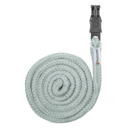 Waldhausen aanbindlijn Plus met paniekhaak, donker beslag Zilverkleurig blauw