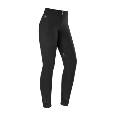 Verwarmde ELT Comfort Heart damesrijbroek Zwart