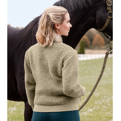 Fleecejas ELT Riverside dames Grijsbeige