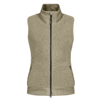 Mouwloos ELT-fleecevest Rotterdam dames Grijsbeige Mouwloos ELT-fleecevest Rotterdam dames Grijsbeige