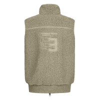 Mouwloos vest ELT fleece Teddy Alma kind Grijsbeige Mouwloos vest ELT fleece Teddy Alma kind Grijsbeige