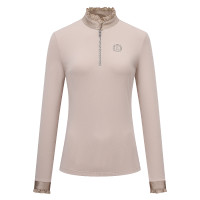 Top Imperial Riding Anna lange mouwen Grijs / zand