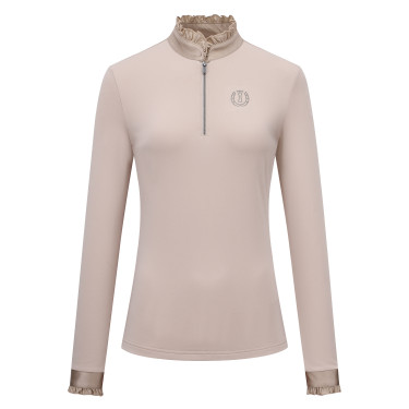 Top Imperial Riding Anna lange mouwen Grijs / zand