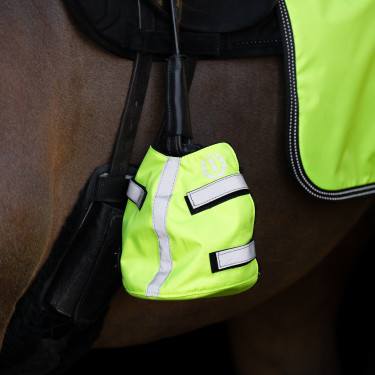 Teendekken voor stijgbeugels Imperial Riding Reflective per 2 Geel