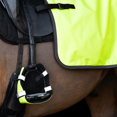 Teendekken voor stijgbeugels Imperial Riding Reflective per 2 Geel