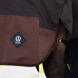 Buiten-deken Imperial Riding Customized High Neck 400 g Donkerbruin / lichtbruin