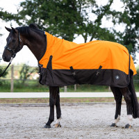 Buitendeken Imperial Riding Customized High Neck fleece Oranje / donkerbruin