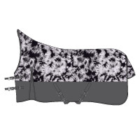 Buitendeken Imperial Riding Customized High Neck fleece Violet ruitjes / grijs Buitendeken Imperial Riding Customized High Neck fleece Violet ruitjes / grijs