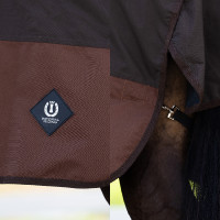 Buitendeken Imperial Riding Customized High Neck fleece Oranje / donkerbruin