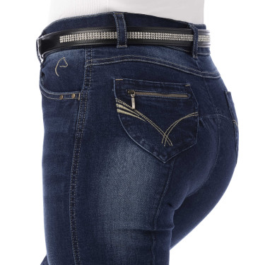 Jeans dames Equithème Texas Blauw denim