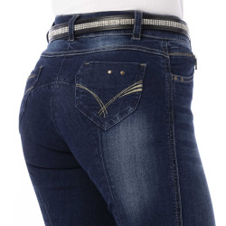Jeans dames Equithème Texas Blauw denim