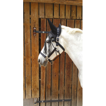 Licht vliegmasker met franjes Riding World Licht vliegmasker met franjes Riding World