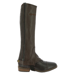 Mini-chaps Equithème leer Bruin