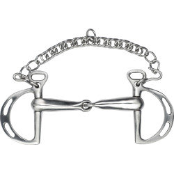 Spaans bit Feeling gebroken met roestvrijstalen satijnen scharen Spaans bit Feeling gebroken met roestvrijstalen satijnen scharen