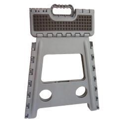 Opvouwbare kruk-trapje Hippo-Tonic Grip Grijs Opvouwbare kruk-trapje Hippo-Tonic Grip Grijs