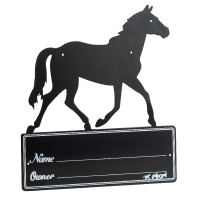 Boxplaat Silhouet van paard Boxplaat Silhouet van paard