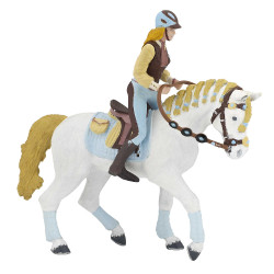 Beeldje Volwassen Ruiter Fashion Blauw Papo Beeldje Volwassen Ruiter Fashion Blauw Papo