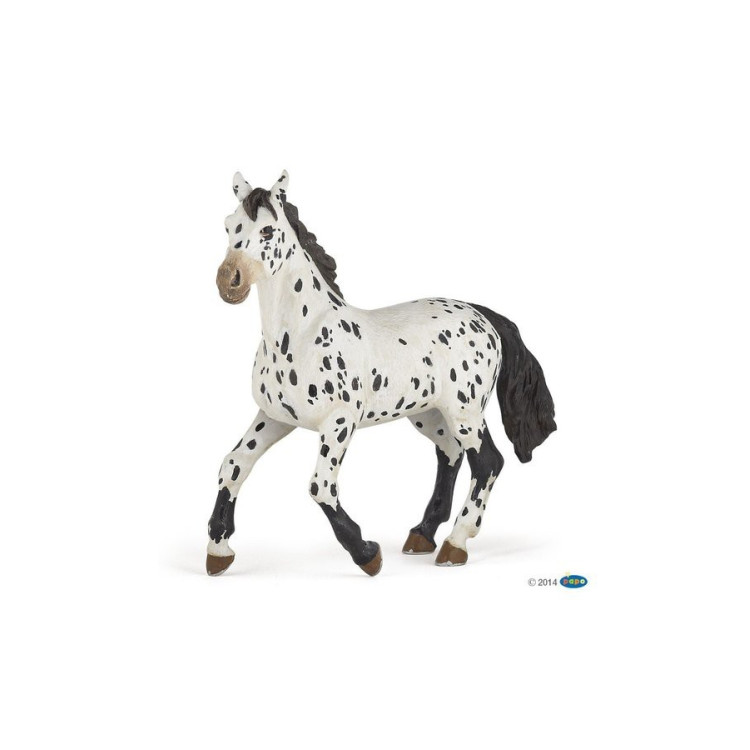 Zwarte Appaloosa-figuur Papo