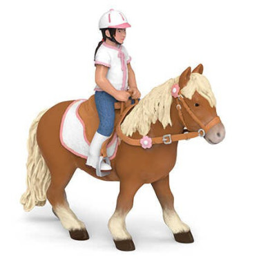 Shetland pony figuur met zadel Papo Shetland pony figuur met zadel Papo