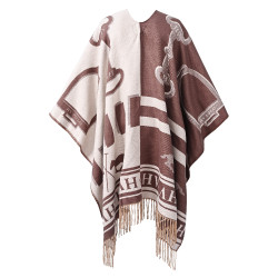 Poncho HV Polo Shelly Hout Beige