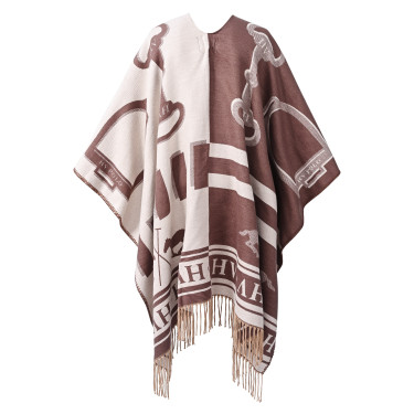 Poncho HV Polo Shelly Hout Beige