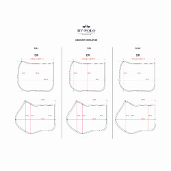 HV Polo Kelly Dressuur zadeldek Zwart