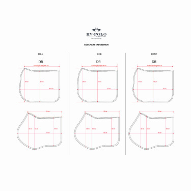 HV Polo Kelly Dressuur zadeldek Zwart